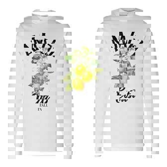 アマルフィ海岸レモン イタリア 長袖Tシャツ - Kawaiitshirt