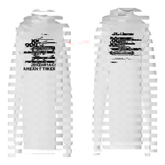 アメリカンダートトラッカー フラットトラックレーサー ダートトラック メンズ ボーイズ 長袖Tシャツ - Kawaiitshirt