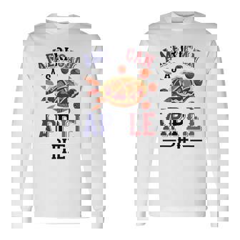 アメリカ国旗-アメリカン・アズ・アップルパイ 長袖Tシャツ - Kawaiitshirt