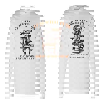 アライグマのミーム It's What It's And It Is Not Greatarcastic 長袖Tシャツ - Kawaiitshirt