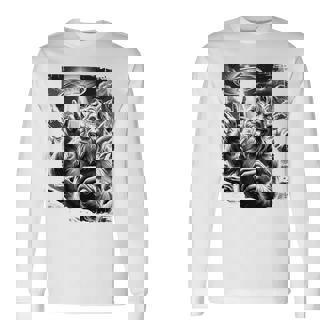 イエティ Ufo 平和 クリプティッド ユーモア マウンテン遭遇 長袖tシャツ 長袖Tシャツ - Kawaiitshirt