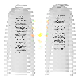 イギリス アヒル かわいい 動物 鳥 陽気なウィットティユーモア 長袖Tシャツ - Kawaiitshirt