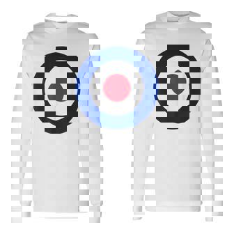 イギリス空軍の様式化されたラウンデル旗 長袖Tシャツ - Kawaiitshirt