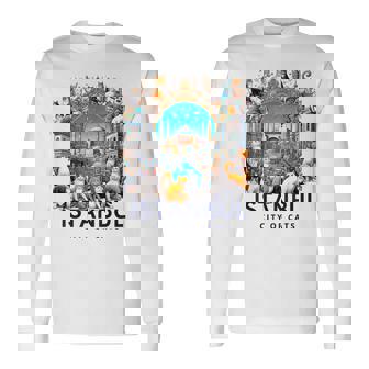 イスタンブール、トルコ 猫の街 Istanbul Turkey City Of Cats 長袖Tシャツ - Kawaiitshirt