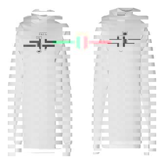 イタリアサッカー、イタリアサッカーファン 長袖Tシャツ - Kawaiitshirt