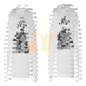 イングリッシュコッカースパニエルがいっぱい 長袖Tシャツ - Kawaiitshirt