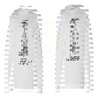 ウィペット・クレイジー・ドッグ・ラバー 長袖Tシャツ - Kawaiitshirt