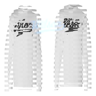 ウィルソン ノースカロライナ Nc ビンテージ スポーツ グラフィック 長袖Tシャツ - Kawaiitshirt