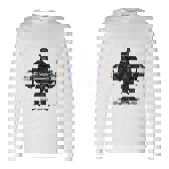 ウェイトリフティング 筋トレ バーベル やる気がないなら家に帰れ ゴリラ 長袖Tシャツ - Kawaiitshirt