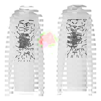 ウェディングドレス ブライダルガウン コルセット シンプル 結婚 かわいい 長袖Tシャツ - Kawaiitshirt