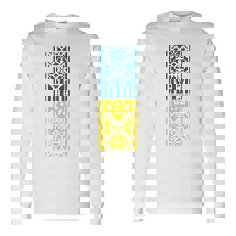 ウクライナの紋章yshyvanka コスチューム ゼレンスキー大統領 長袖tシャツ 長袖Tシャツ - Kawaiitshirt