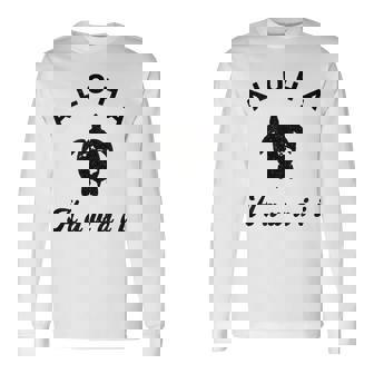ウミガメ アロハ ハワイ Hi ハワイアンアイランド ホヌ ビンテージ クール 長袖Tシャツ - Kawaiitshirt
