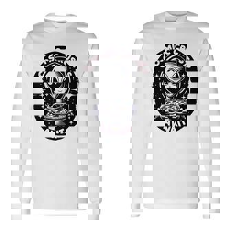 エイリアンピザオファー 宇宙の地殻が待っている 長袖tシャツ 長袖Tシャツ - Kawaiitshirt