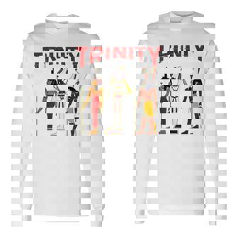 エジプト 神 エジプト トリニティ オシリス ホルス ケメティック 長袖Tシャツ - Kawaiitshirt