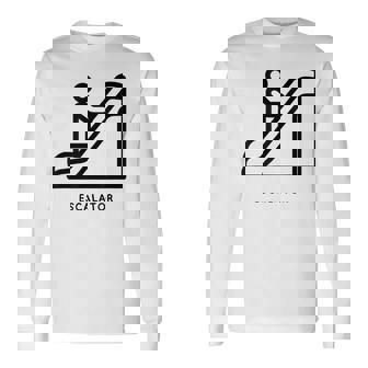 エスカレーター 長袖Tシャツ - Kawaiitshirt