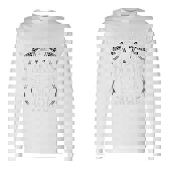 エッジの効いたバックプリント バイカー 面白い引用 オートバイ ライダーグラフィック 長袖Tシャツ - Kawaiitshirt