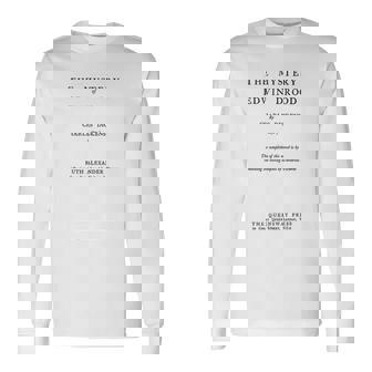 エドウィン・ドロードの謎 チャールズ・ディケンズ タイトルページ 長袖Tシャツ - Kawaiitshirt