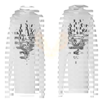 エレガントな夜フクロウ野生動物フクロウ鳥バックプリント フクロウ 長袖Tシャツ - Kawaiitshirt