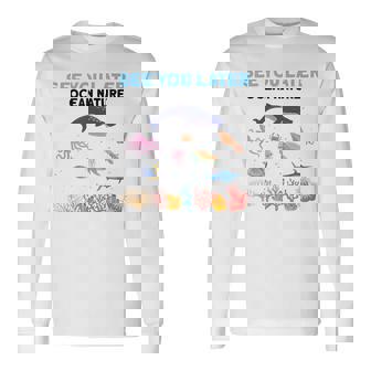 オーシャンネイチャー 未来の海洋生物学者 科学者 長袖Tシャツ - Kawaiitshirt