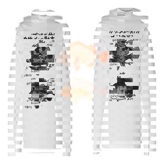 カサゴとメバルの見分け方 長袖Tシャツ - Kawaiitshirt