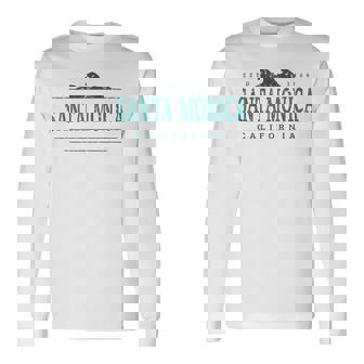 カリフォルニア州サンタモニカ 長袖Tシャツ - Kawaiitshirt