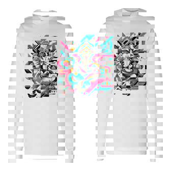ガネーシャモダンポップ 長袖Tシャツ - Kawaiitshirt