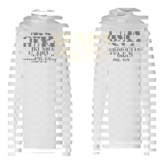 ガンパ 普通のおじいちゃん軍隊 銃好きのおじいちゃん 長袖tシャツ 長袖Tシャツ - Kawaiitshirt