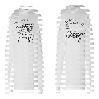 キックボクシングは私のセラピー 長袖Tシャツ - Kawaiitshirt