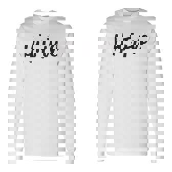 キッズ Hi Five 5Th Birthday 5歳 パーティー 幼稚園 長袖Tシャツ - Kawaiitshirt