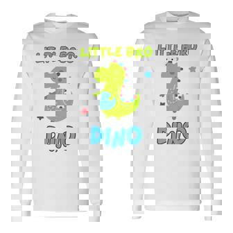 キッズ マッチング Little Bro Dino & Big Bro Dino 長袖Tシャツ - Kawaiitshirt