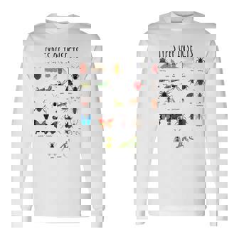 キッズ 昆虫の種類バグ識別科学 長袖Tシャツ - Kawaiitshirt