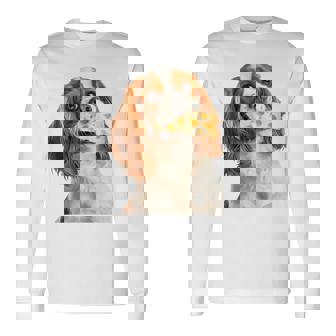 キャバリア・キング・チャールズ・スパニエル・チーズ・ドッグキャバリアー 長袖tシャツ 長袖Tシャツ - Kawaiitshirt