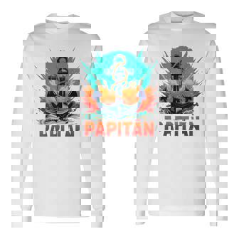 キャプテンアンカー パピタン・ヴァーター スーパーパパ 父の日 2025 長袖Tシャツ - Kawaiitshirt