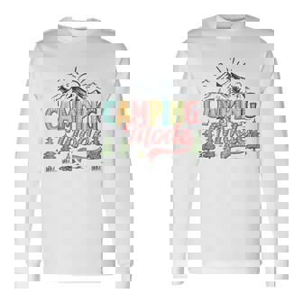 キャンプモード おもしろキャンパー 自然愛好家 スカウト ハローサマー 長袖Tシャツ - Kawaiitshirt