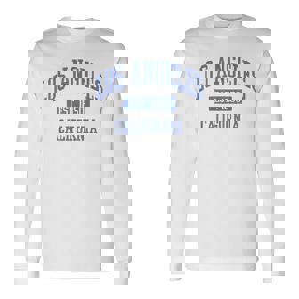 クラシック ロサンゼルス カリフォルニアブルー 長袖Tシャツ - Kawaiitshirt