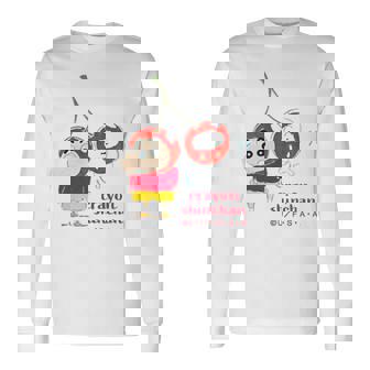 クレヨンしんちゃん さくらんぼしんちゃんワンポイント 長袖Tシャツ - Kawaiitshirt