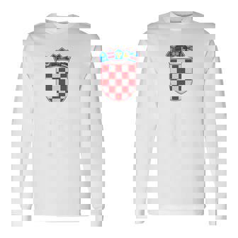 クロアチア ヴィンテージ クロアチア国旗tシャツ 長袖Tシャツ - Kawaiitshirt