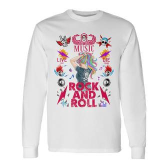 クールなヴィンテージオールドロックンロールミュージック、This Is My Rock And Roll 長袖Tシャツ - Kawaiitshirt