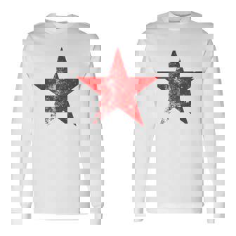 クールレッドスター 長袖Tシャツ - Kawaiitshirt