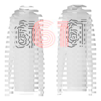 クールレトロライティングジャージ、背番号61 1961 長袖Tシャツ - Kawaiitshirt