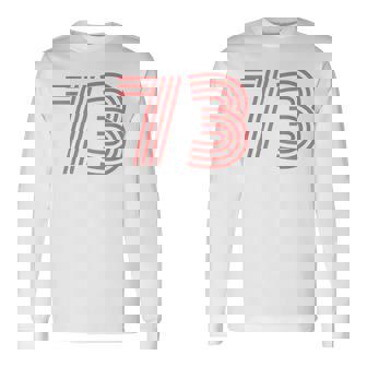 クールレトロライティングジャージ、背番号73 1973 長袖Tシャツ - Kawaiitshirt