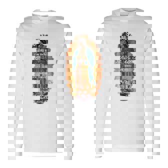 グアダルーペの聖母 カトリック アヴェ・マリア スペイン語 ヘイルマリア 長袖tシャツ 長袖Tシャツ - Kawaiitshirt