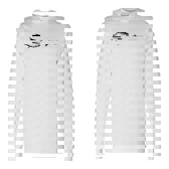 グラフィックフライフィッシングフックライン フィッシュマグロ 長袖Tシャツ - Kawaiitshirt
