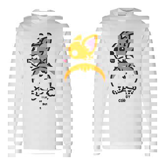 コーギーお尻大好き 長袖Tシャツ - Kawaiitshirt