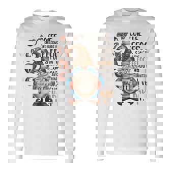 コーヒーノームコーヒーの後ろ向き綴りはeeffoc面白いです。 長袖Tシャツ - Kawaiitshirt