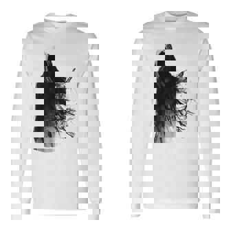 ゴーストコスチューム ハロウィン グラフィックアート スピリットゴースト 長袖Tシャツ - Kawaiitshirt