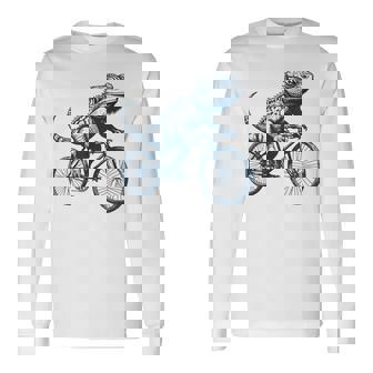 サイクリングトカゲ、爬虫類、爬虫類学、フトアゴヒゲトカゲ 長袖Tシャツ - Kawaiitshirt