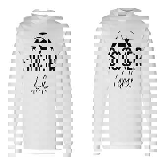 サッカー おじさん お父さん プレーヤー コーチ 試合 デー ギフト ボーイフレンド 男性 長袖Tシャツ - Kawaiitshirt