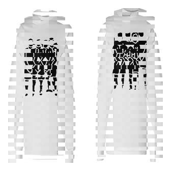 サッカー サッカー選手の壁 長袖Tシャツ - Kawaiitshirt