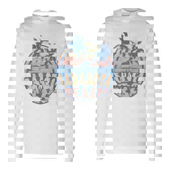 サラソタ フロリダ ビーチ サーフ 夏休み ヴィンテージ 長袖Tシャツ - Kawaiitshirt